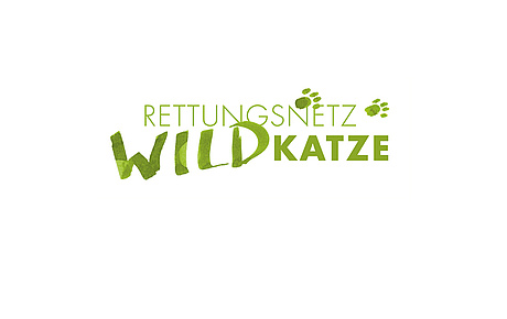 Das Bild zeigt das Logo "Rettungsnetz Wildkatze" (für BUND, 2005).