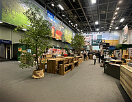 Die Fläche der ca. 750 m² großen Messehalle ist in einzelne Themen- und Funktionsbereiche unterteilt. Die einzelnen Stände der Ernährungswirtschaft verteilen sich neben vielfältigen Interaktionsmöglichkeiten für Besucher um die „Fressgass“ in der Hallenmitte.