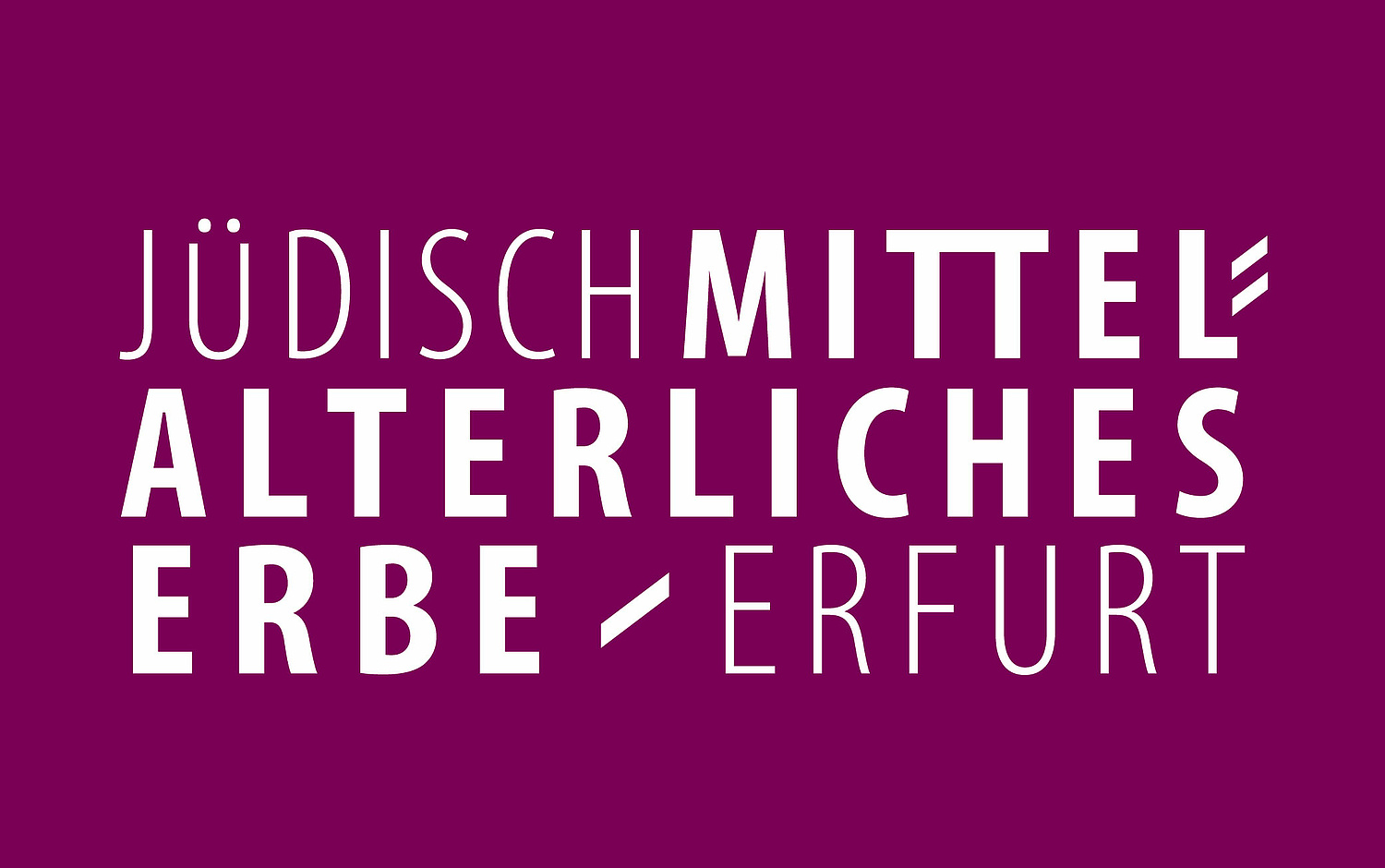 Die Grafik das Logo "Jüdisch-Mittelalterliches Erbe". (für das Netzwerk Jüdisches Leben) (© Papenfuss | Atelier)