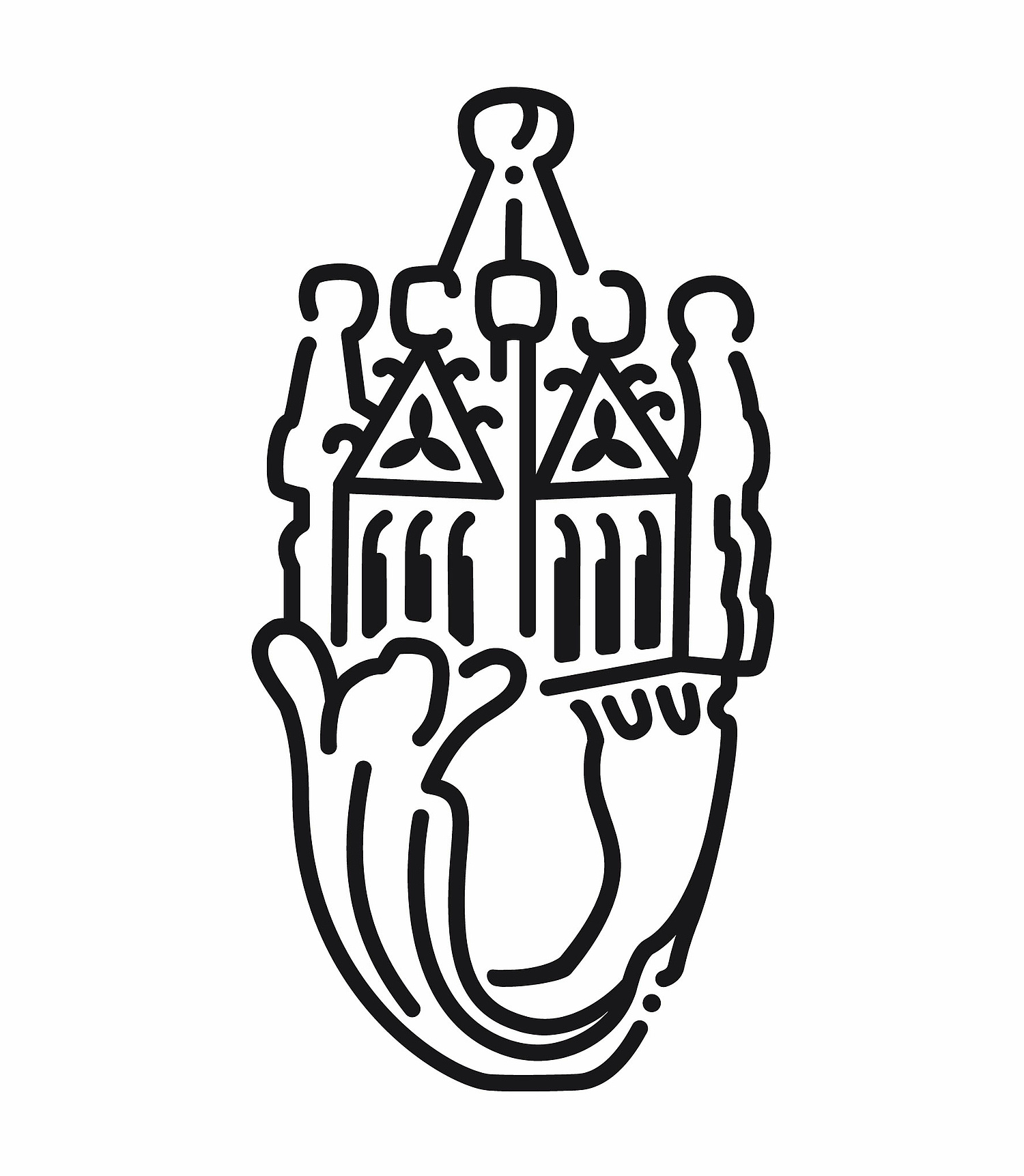 Illustration Hochzeitsring Das Bild zeigt eine Grafik des Hochzeitsrings aus dem Erfurter Schatz von der Seite. (für Netzwerk Jüdisches Leben) (© Papenfuss | Atelier)