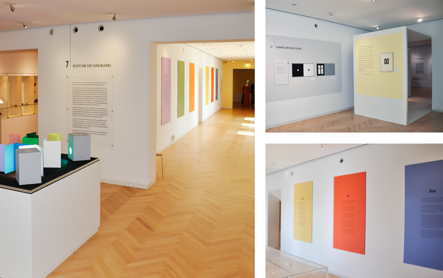 Blick in 3 Räume der Ausstellung  (© Papenfuss | Atelier)