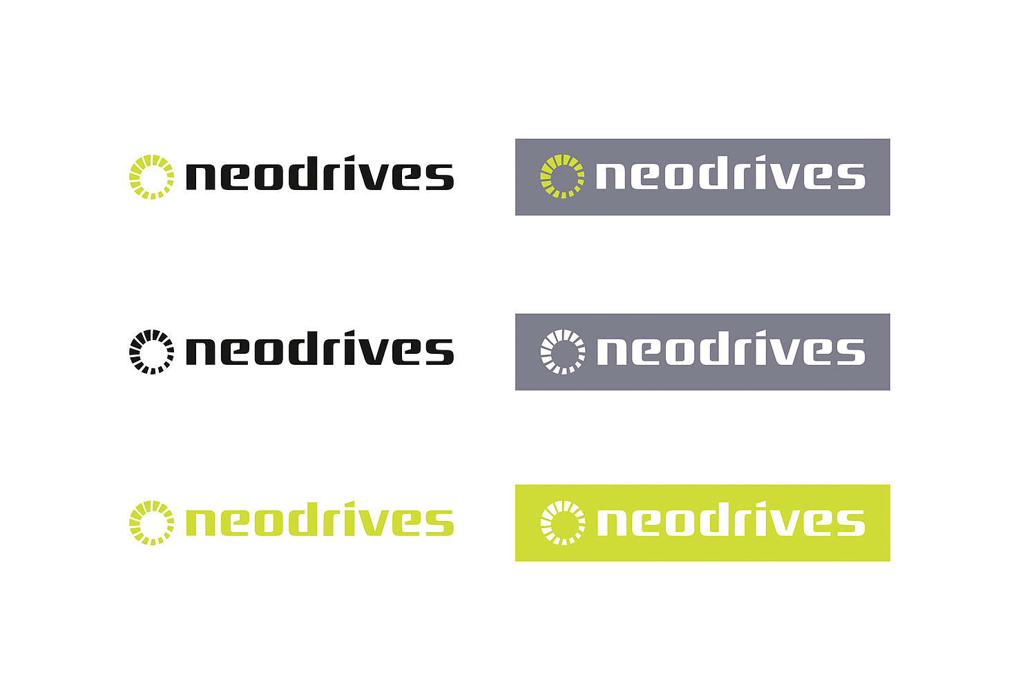 Corporate Design – Entwicklung und Erstellung Logo Das Logo in der Anwendung, positiver und negativer Einsatz. Auf weißem HIntergrund ist die positive Variante zu verwenden. Das negative Logo darf ausschließlich auf Neo-Grün. (© Papenfuss | Atelier)