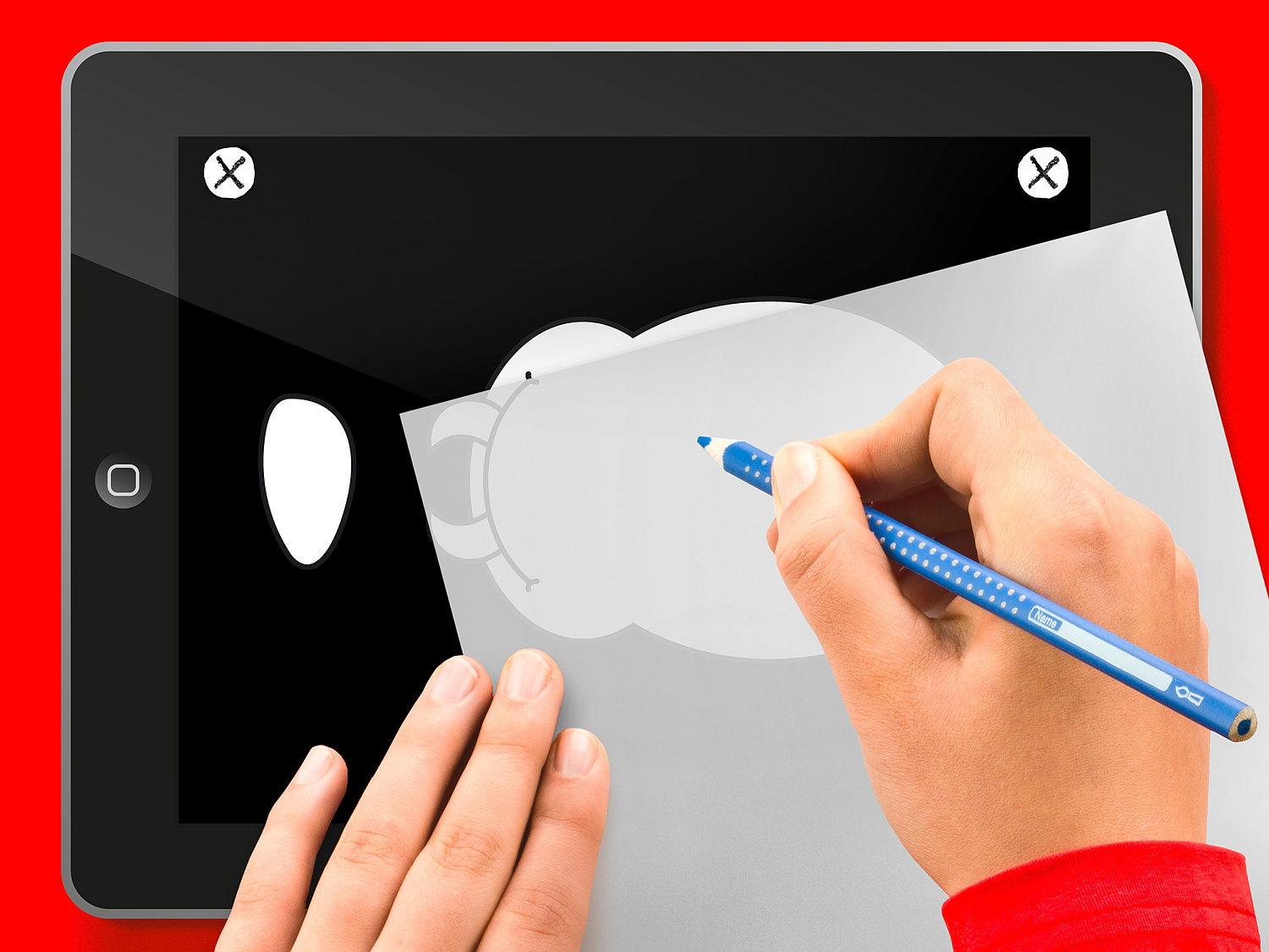 App Entwicklung Erstellung Creative Kids Das Bild zeigt die App Creative Kids (für Faber-Castell, 2013). (© Papenfuss | Atelier)