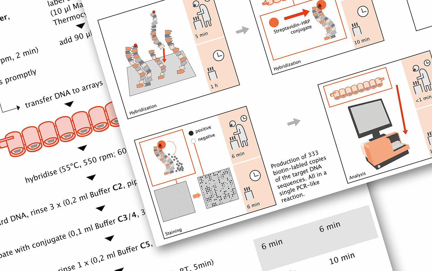 Illustration für clondiag chip technologies Das Bild zeigt eine Illustration (für clondiag chip technologies, 2009). (© Papenfuss | Atelier)