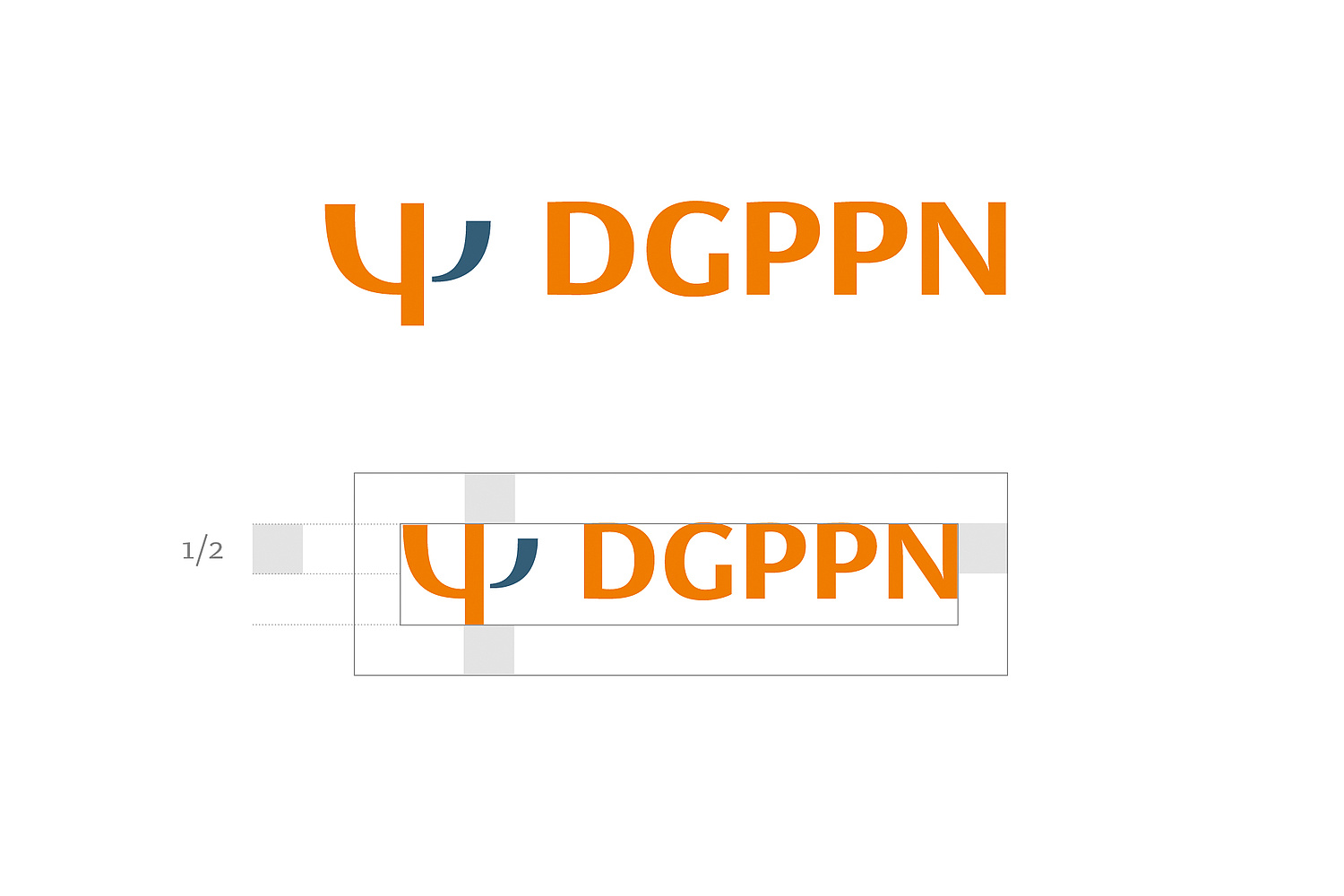Das Bild zeigt das Logo der DGPPN (für die Deutsche Gesellschaft für Psychiatrie und Psychotherapie, Psychosomatik und Nervenheilkunde (DGPPN), 2012) (© Papenfuss | Atelier)