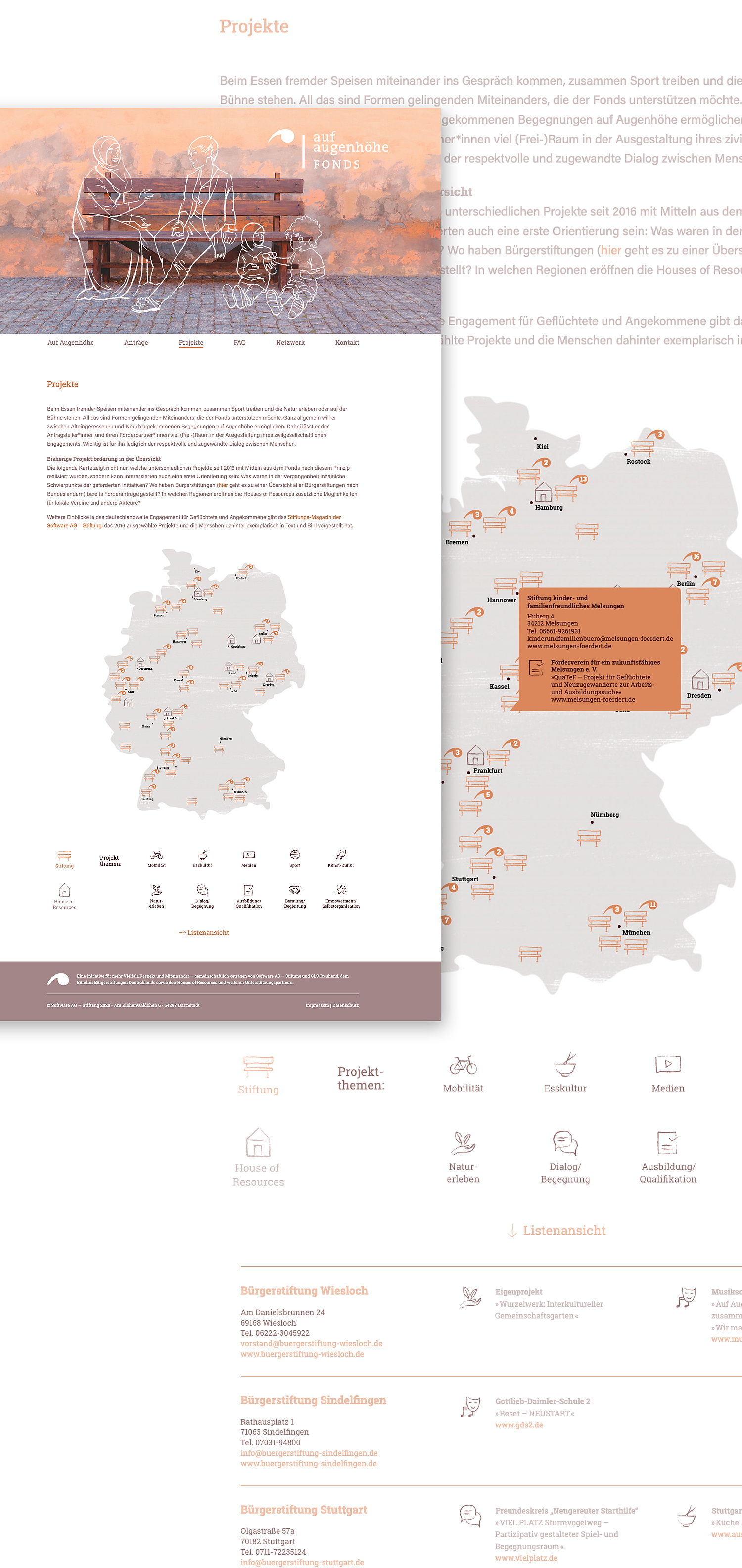 Webdesign auf augenhöhe Projektübersicht (© Papenfuss | Atelier)
