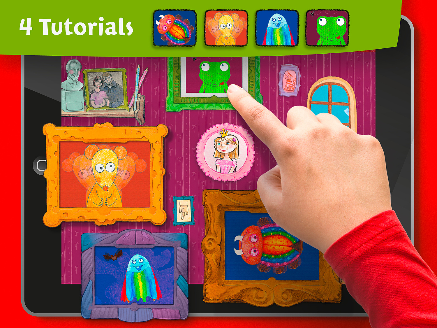 App Entwicklung Programmierung Creative Kids Das Bild zeigt die App Creative Kids (für Faber-Castell, 2013). (© Papenfuss | Atelier)