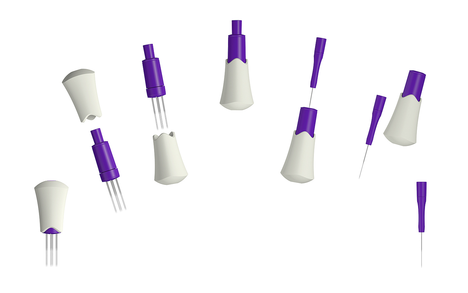 Prym Filznadel Das Foto zeigt eine Sprenggrafik der Filznadel (für prym ergonomics, 2014). (© Papenfuss | Atelier)