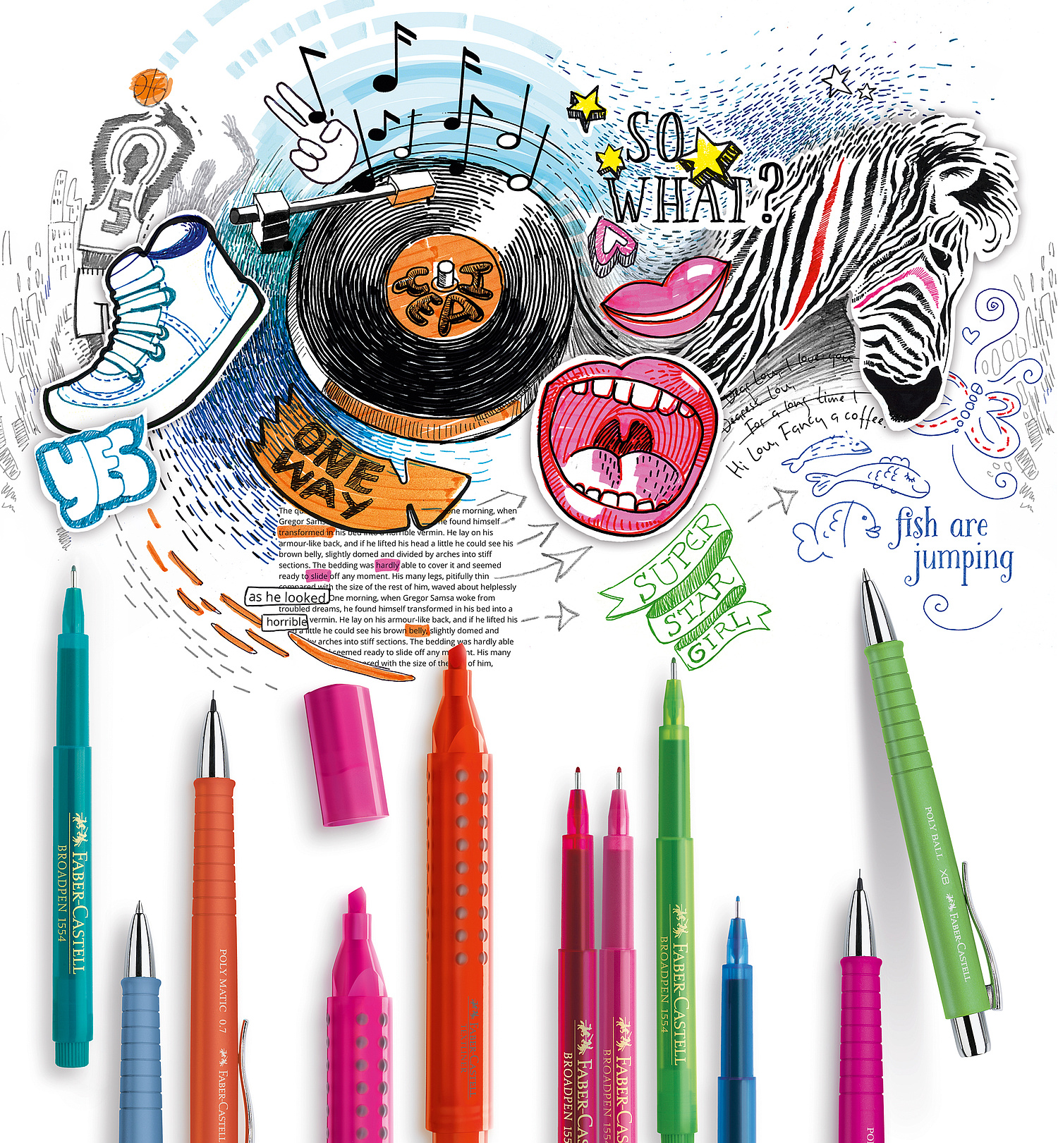 Keyvisual Jugend Faber-Castell Das Bild zeigt das Keyvisual "Jugend" (für Faber-Castell, 2014). (© Papenfuss | Atelier)
