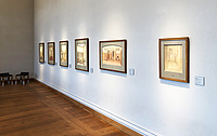 Neues Museum Weimar, Faksimiles von Entwürfen Henry van de Veldes für das Großherzogliche Museum, 1869 als einer der ersten deutschen Museumsbauten errichtet